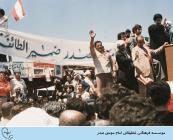 تصویر سخنرانی امام موسی صدر در جمع مردم صور